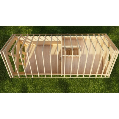 Domek drewniany Łeba 9,2 x 4m