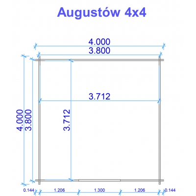 plan domku letniskowego Augustow