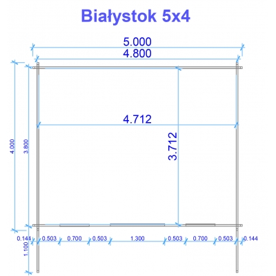 Plan domku letniskowego BIałystok