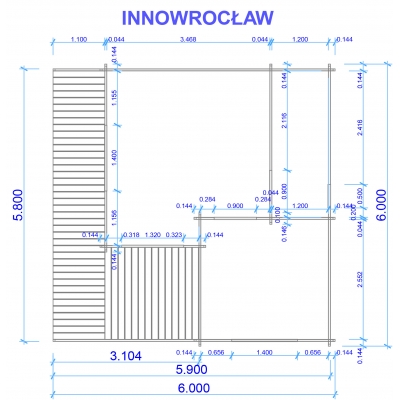 plan domku letniskowego Inowrocław