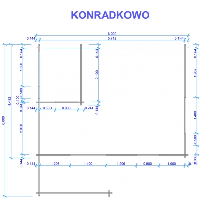 Plan domku letniskowego Konradkowo