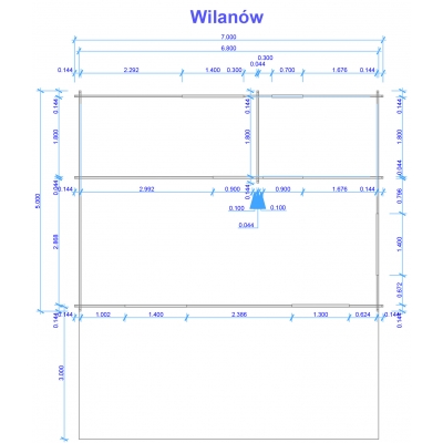 plan domku letniskowego Wilanów